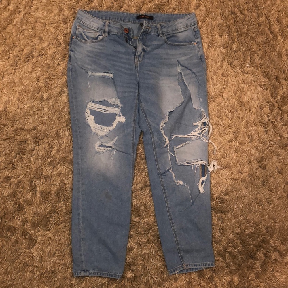 Distressed Rip Boyfriend Jeans